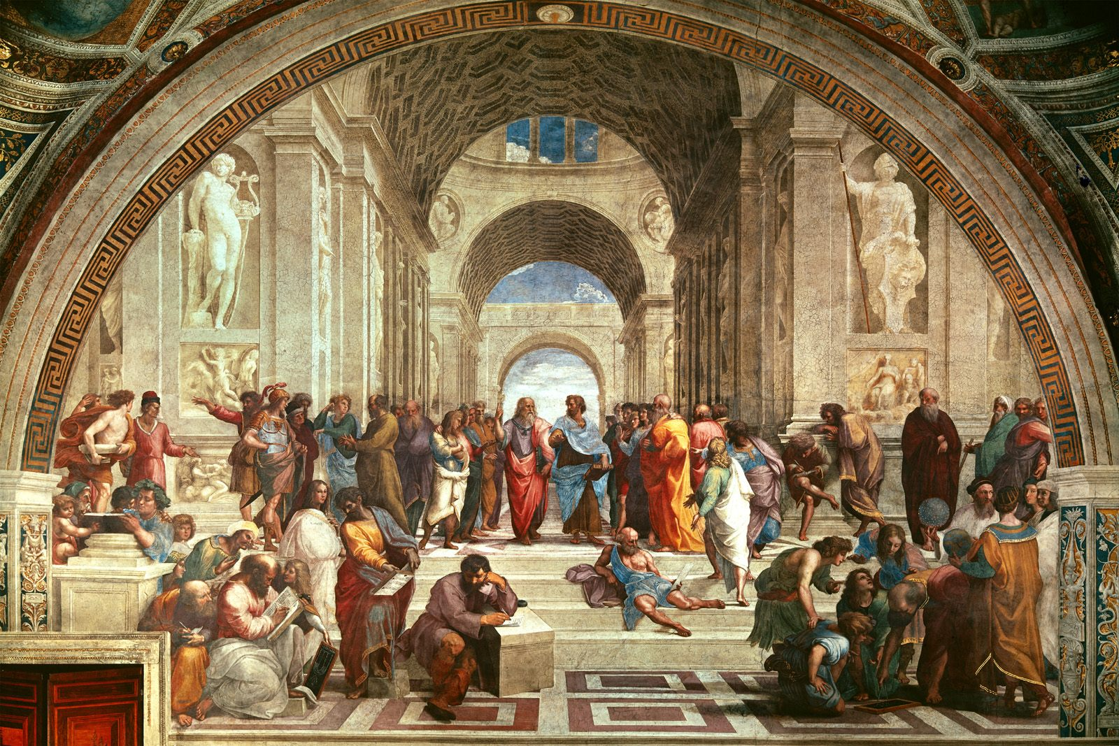 Listening to artist Alex discuss about Western art history